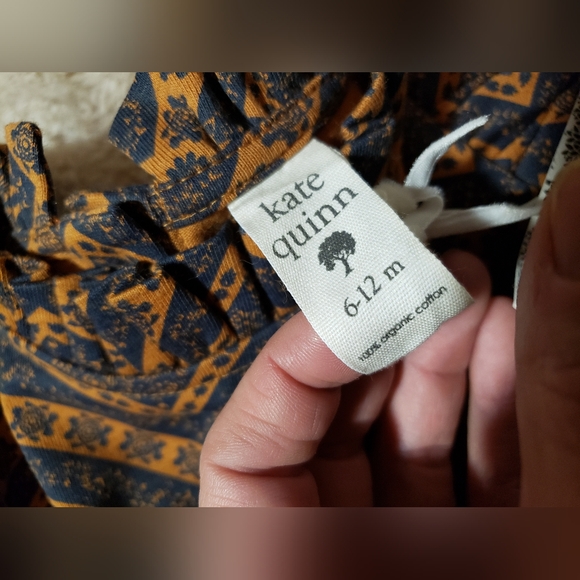 NWT Kate Quinn / Cottage LS Thick Ruffle Tee / Bandana Spice / Organic cotton - Picture 3 of 11